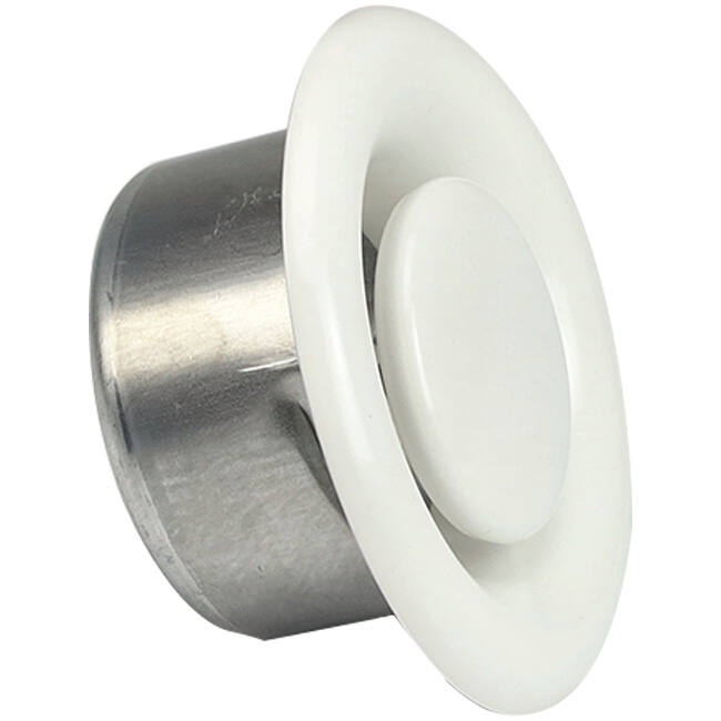 Ventilatie afvoer ventiel 100mm metaal - E-DVS100 RAL9010