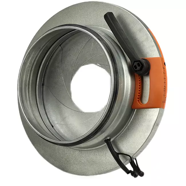 Trappe d'iris 250 mm - Sendzimir acier galvanisé - IRIS250