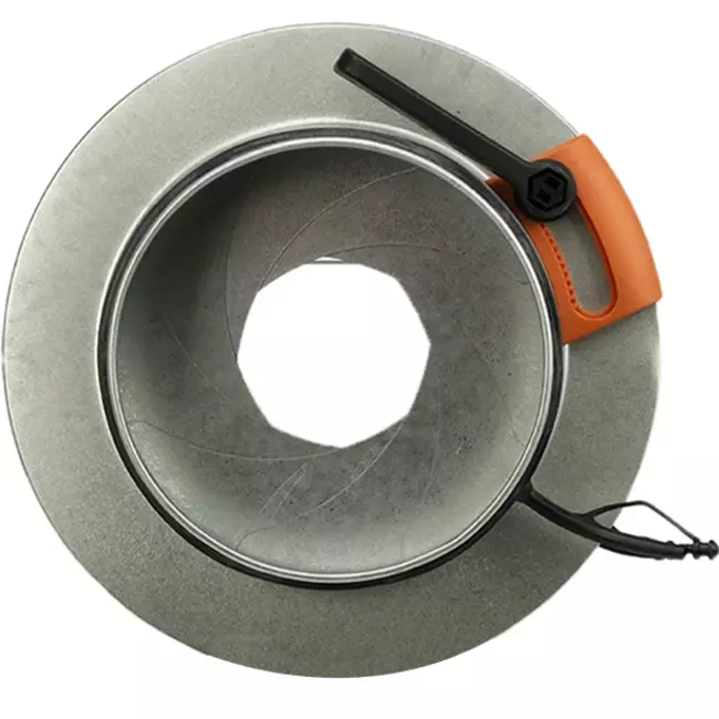 Trappe d'iris 250 mm - Sendzimir acier galvanisé - IRIS250