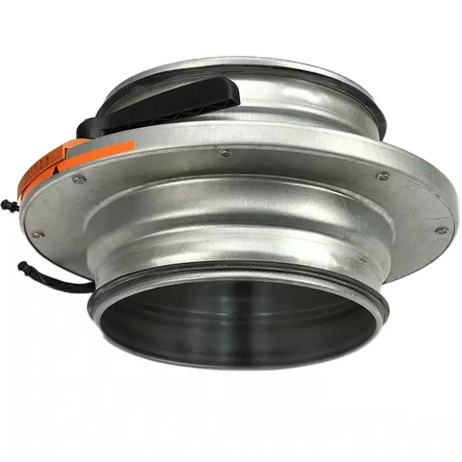 Trappe d'iris 250 mm - Sendzimir acier galvanisé - IRIS250