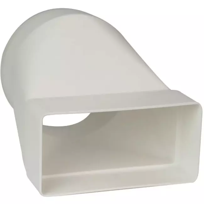 Kunststof verloop 110 x 55 naar Ø 100 mm (KSD2)