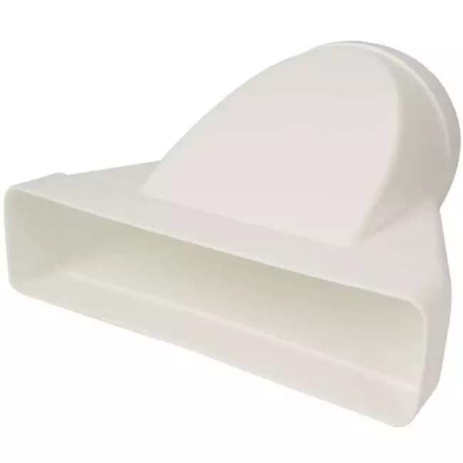 Rechthoekig kunststof verloop Ø150mm - 220x90mm - KSD29-150