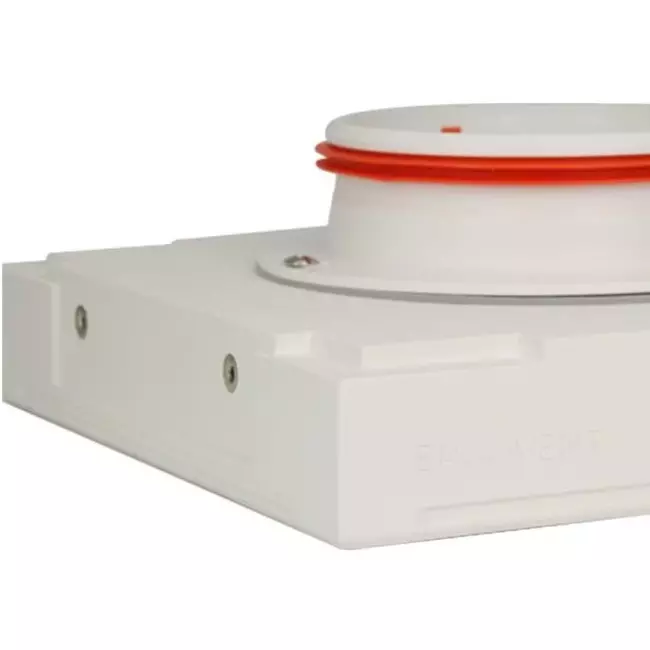 Ergovent instucbaar frameloos ventilatieventiel vierkant 125 mm