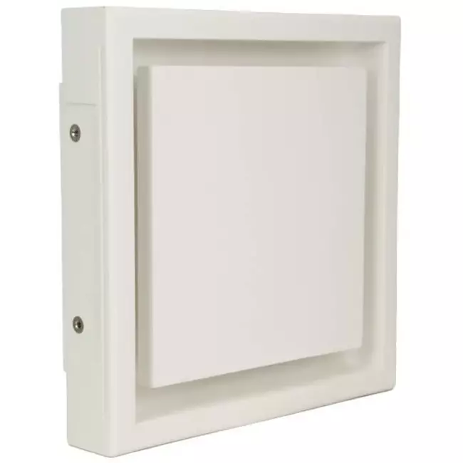 Ergovent instucbaar frameloos ventilatieventiel vierkant 125 mm