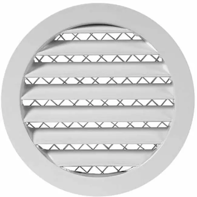 Aluminium rooster Ø160 wit - MRA160W - RAL9016