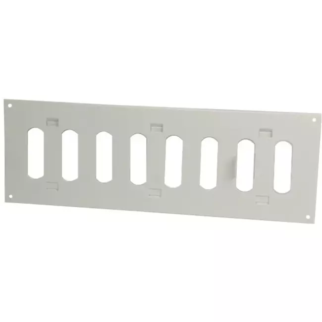 Metalen instelbaar rechthoekige sleuf rooster 300x100 wit - MR3010R - RAL9016