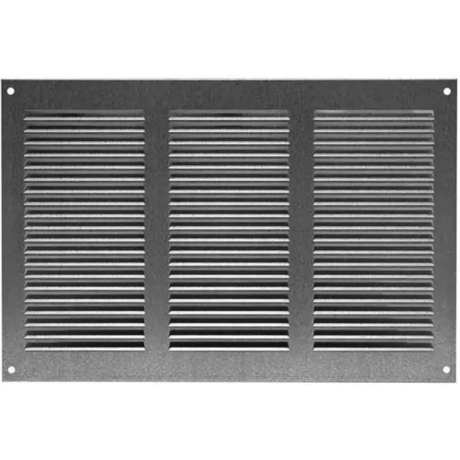 Metalen rooster 300x200mm zink - MR3020Zn