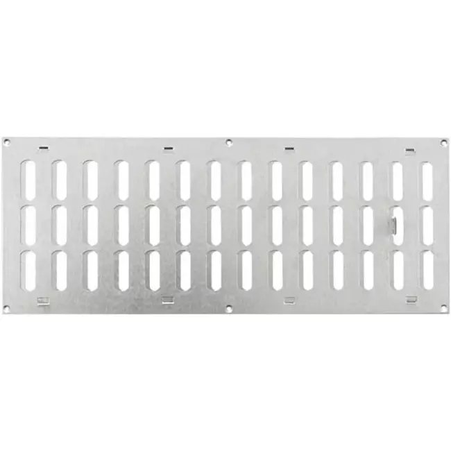 Metalen rooster verstelbaar 500x200 gegalvaniseerd - MR5020RZn