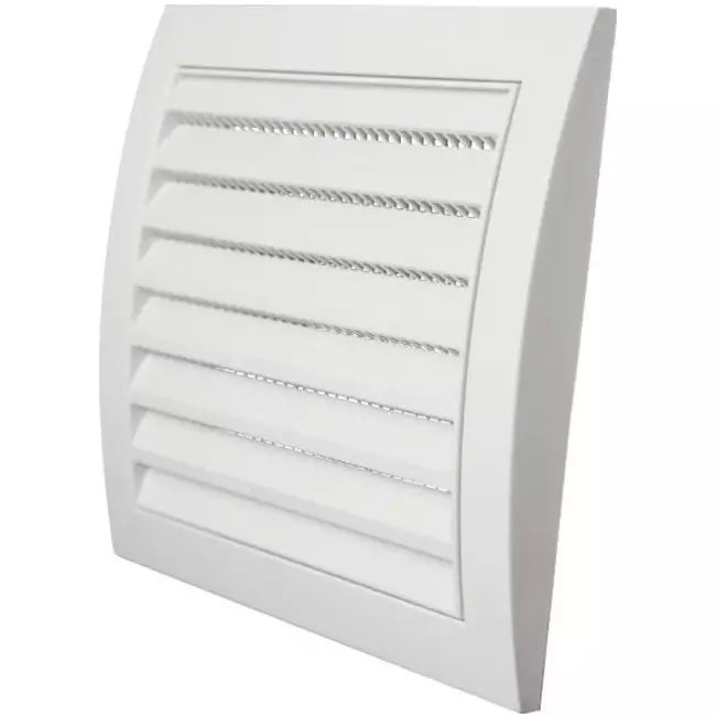 Muurrooster 150x150 wit - N10