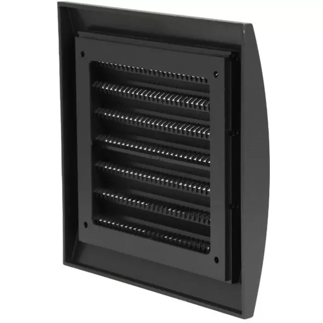 Muurrooster 150x150 mm diameter 100 mm antraciet - ND10A