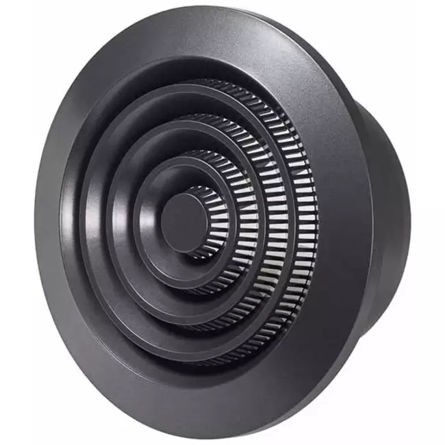 Rond ventilatierooster grill Ø100 mm antraciet - NGA100A