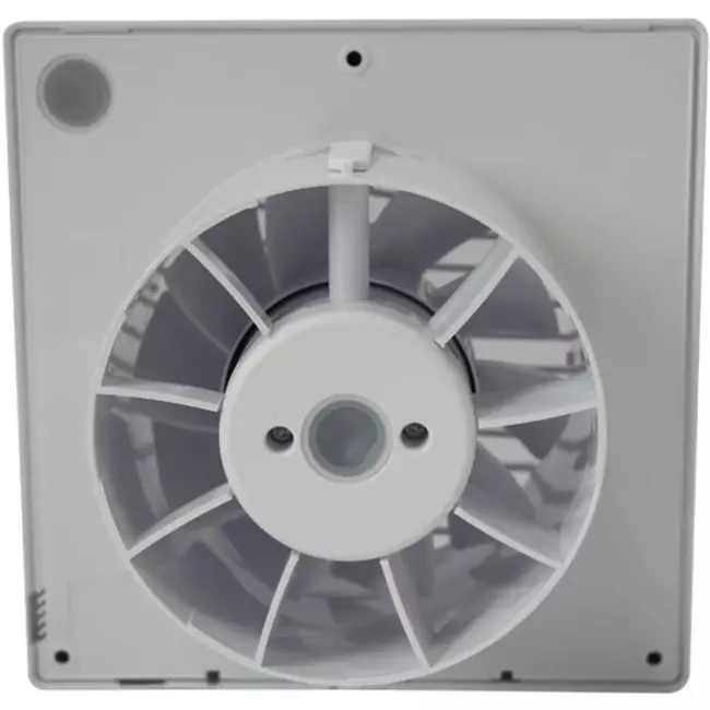 Badkamer ventilator met Vochtsensor en Timer Ø 100 mm wit - pRim100HS
