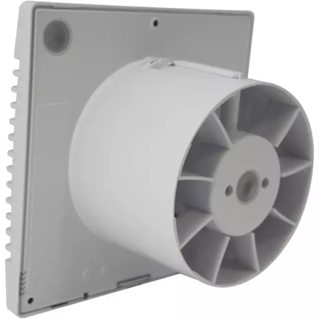 Badkamer ventilator met Vochtsensor en Timer Ø 100 mm wit - pRim100HS