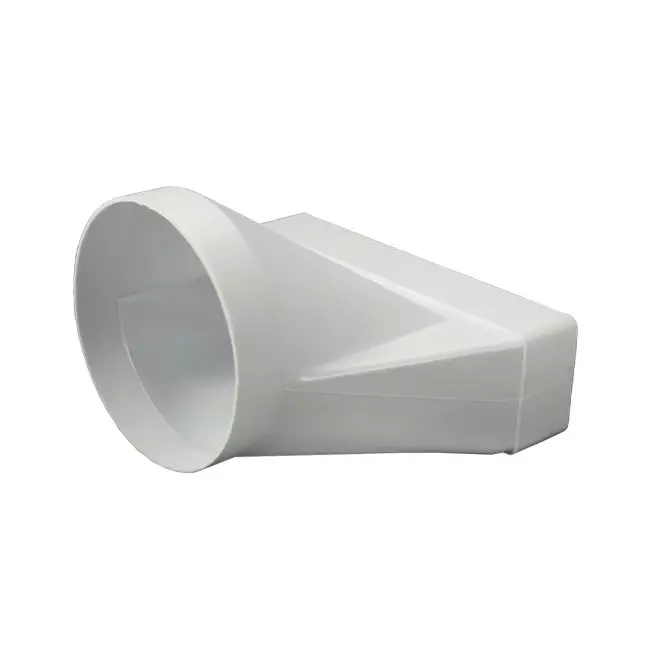 Rechthoekig kunststof verloop Ø125mm - 220X55mm - KSD25-125