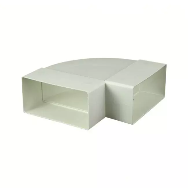 Rechthoekige kunststof horizontale 90 ° bocht 110x55 - KLH