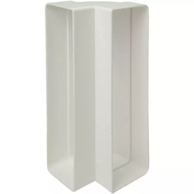 Rechthoekige kunststof verticale 90° bocht 220X55mm - KLV25-90