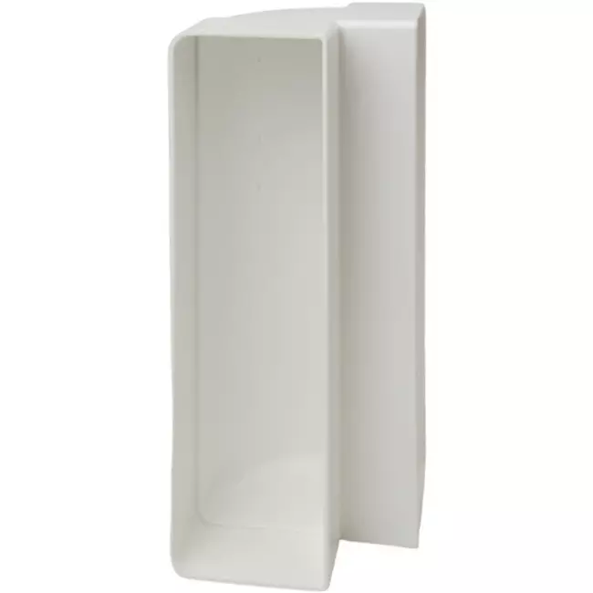 Rechthoekige kunststof verticale 90° bocht 220X55mm - KLV25-90