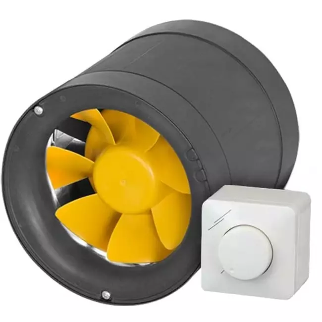 Ruck buisventilator Etamaster met EC motor - 220 m³/h -Ø 125 mm + PWM regelaar