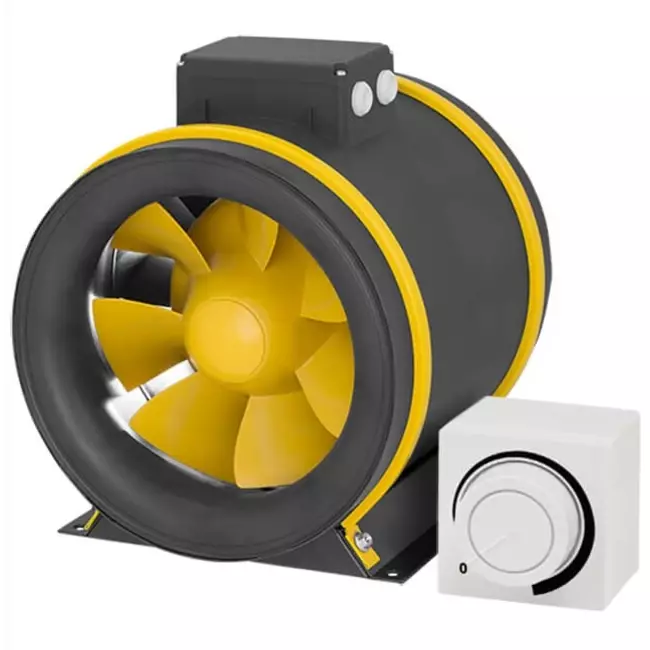 Ruck ETAMASTER buisventilator met EC motor 2440m³/h - Ø 280 mm + bediening potentiometer 10 kO