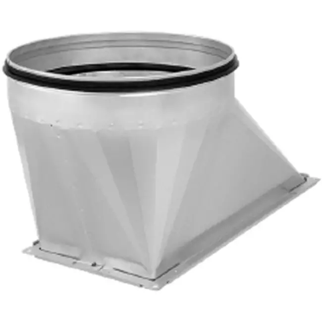 Ruck® overgang kanaal/pijp - 600x250 - Ø400 links met rubber afdichting - UKR 1700 400 01