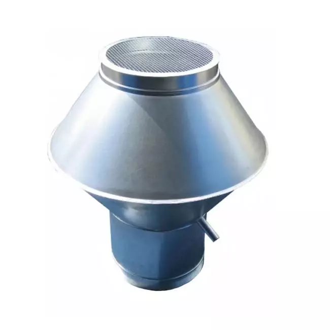 Capuchon déflecteur rond 250 mm (acier inoxydable / INOX)