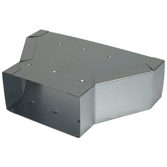 Verloopstuk 300 x 80 mm naar 220 x 80 mm tbv instortkanaal
