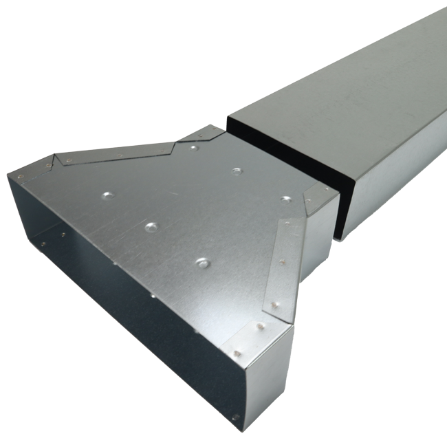 Verloopstuk 300 x 80 mm naar 220 x 80 mm tbv instortkanaal