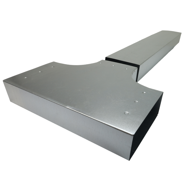 T-stuk 90 graden 300x80 - 220x80 tbv instortkanaal