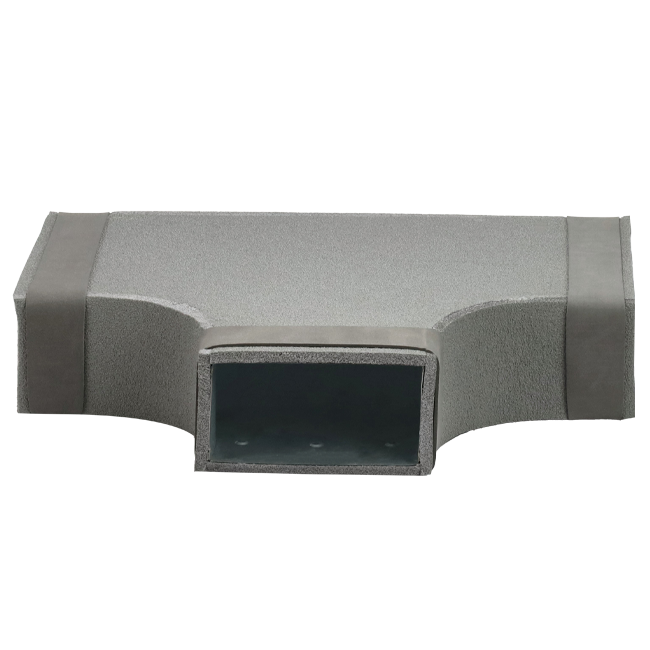 Thermoduct T-stuk 90 graden 220x80 - 220x80 tbv instortkanaal