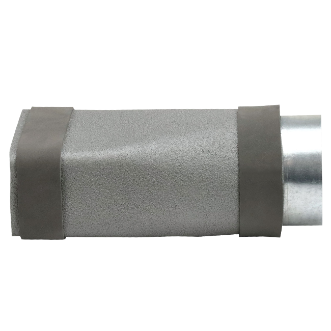 Thermoduct verloopstuk 170x80 naar diameter 125 mm tbv instortkanaal