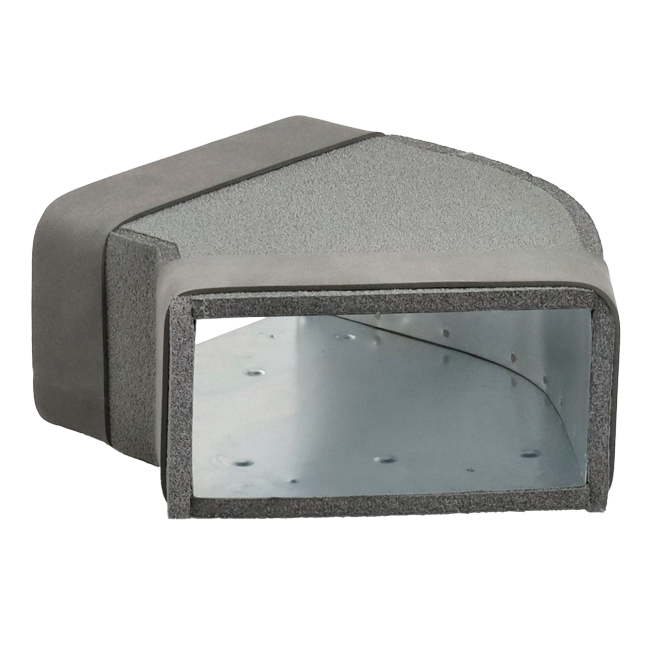 Thermoduct instortbocht 45 graden 220x80 mm horizontaal