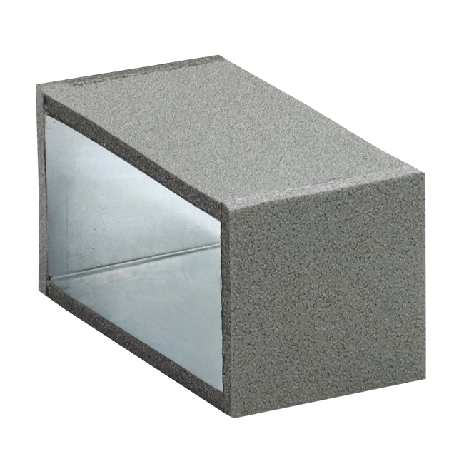 Thermoduct koppelstuk, 220x80 mm, L=100 mm