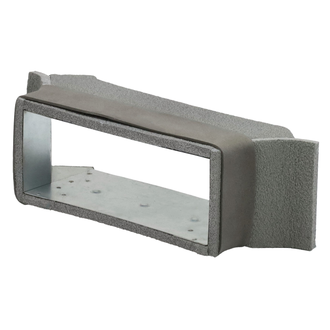 Thermoduct zijaansluiting 170mm x 80mm voor rechthoekig instortkanaal
