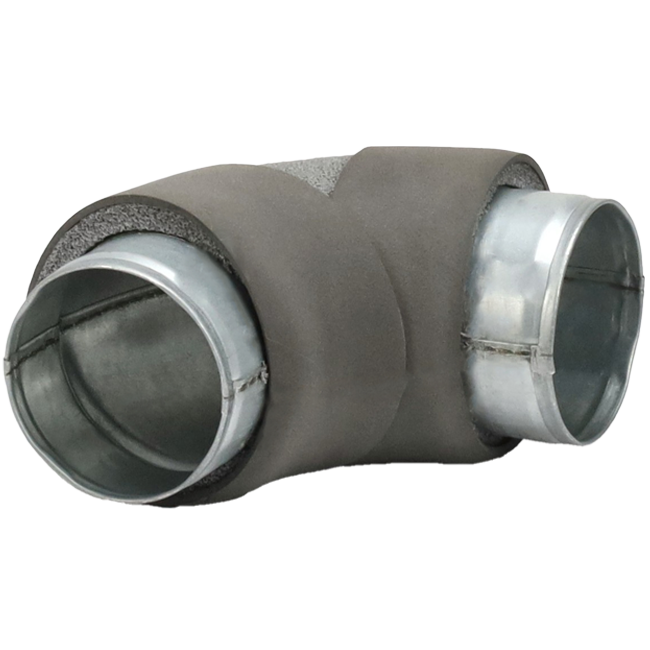 Thermoduct bocht diameter 80 mm 90 graden (niet safe)