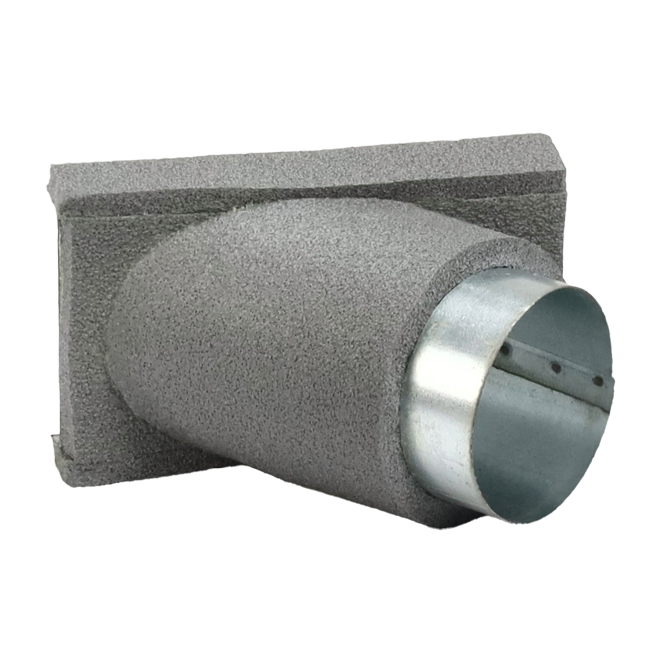 Thermoduct 45 graden aftak stuk 80 mm