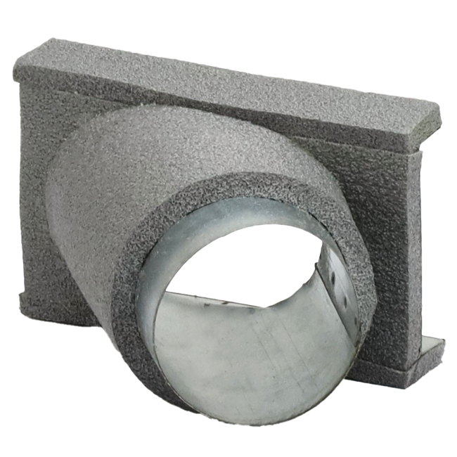 Thermoduct 45 graden aftak stuk 80 mm