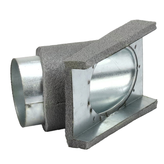 Thermoduct 45 graden aftak stuk 80 mm