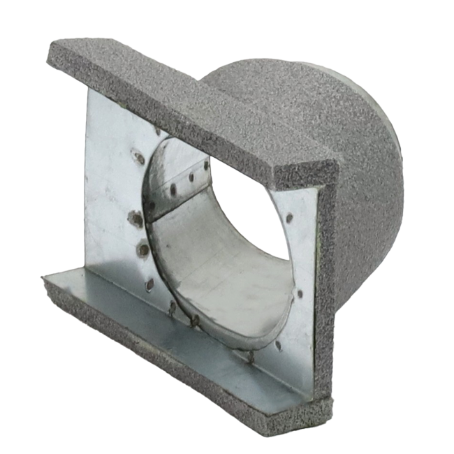 Thermoduct 45 graden aftak stuk 80 mm