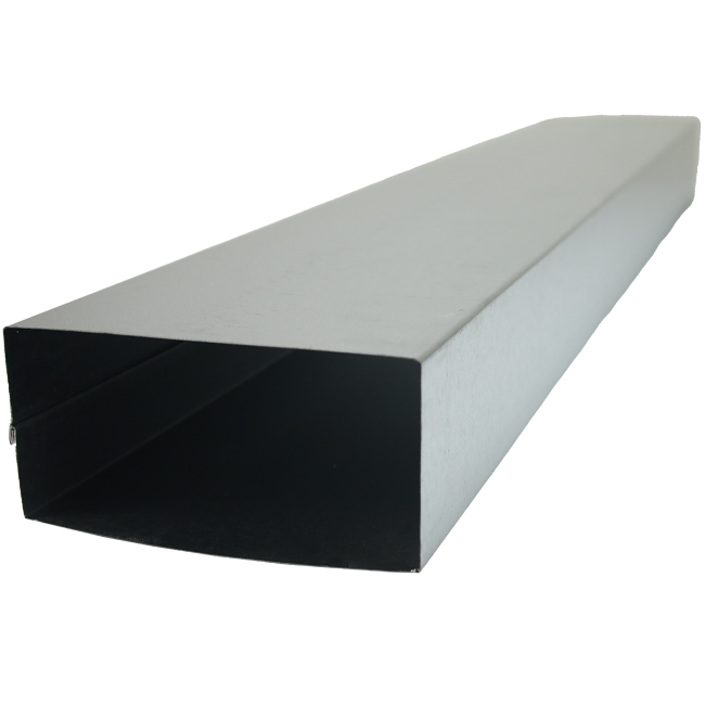 Gegalvaniseerd instortkanaal 220x80 mm met lengte 1500 mm