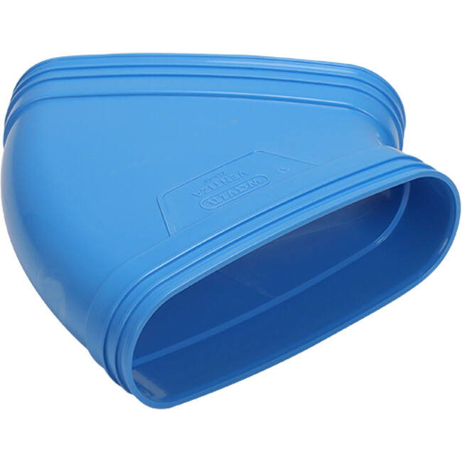 Wavin Ventiza bocht 45 graden PVC ovaal 235x80 mm horizontaal M/M
