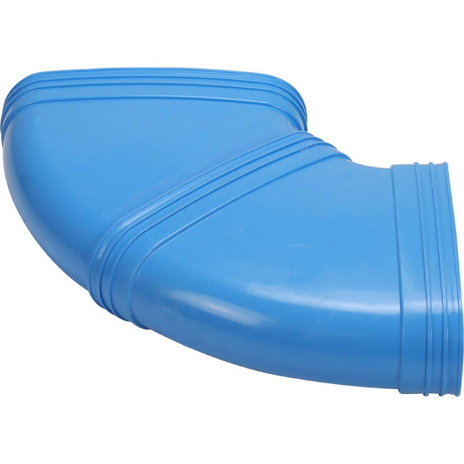 Wavin Ventiza bocht 90 graden PVC ovaal 235x80 mm horizontaal M/M
