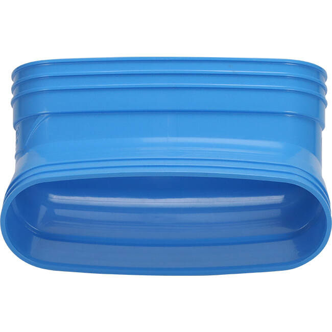 Wavin Ventiza bocht 45 graden PVC ovaal 235x80 mm verticaal M/M