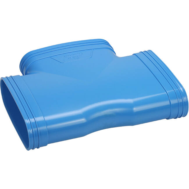 Wavin Ventiza T-stuk 90 graden PVC ovaal 195x80 mm M/M/M