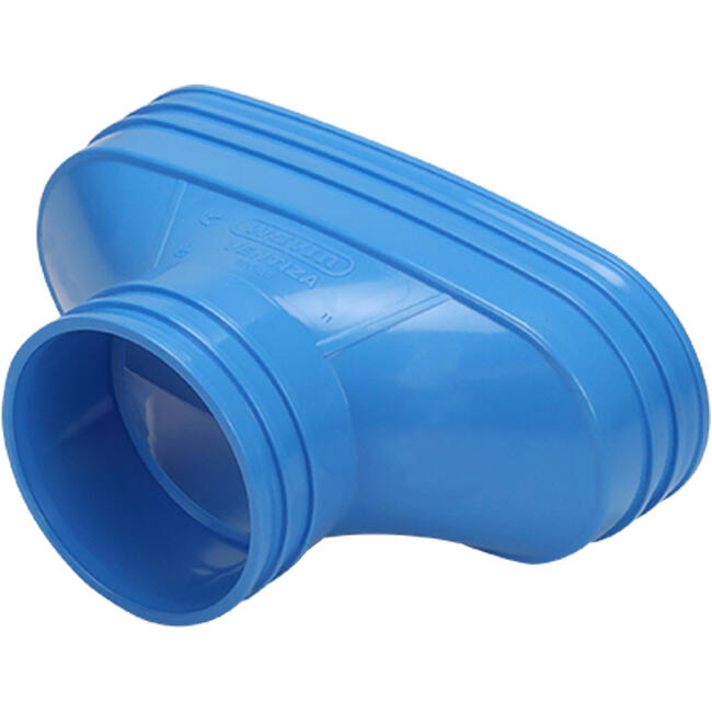 Wavin Ventiza verloop PVC ovaal 195x80 mm naar 80 mm M/M