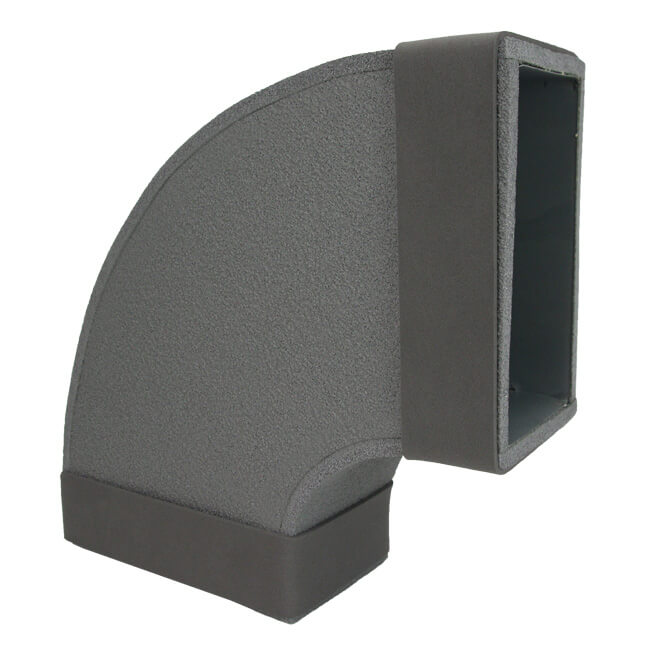 Thermoduct instortbocht 90 graden 220x80 mm horizontaal