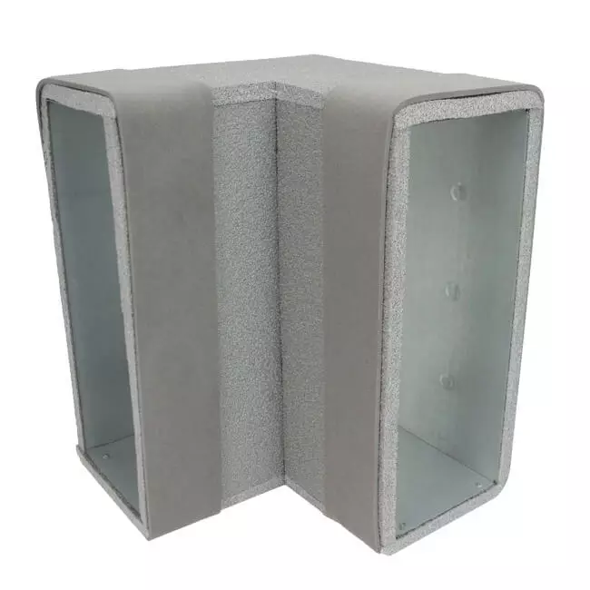 Thermoduct bocht 90 graden 170x80 verticaal tbv instortkanaal