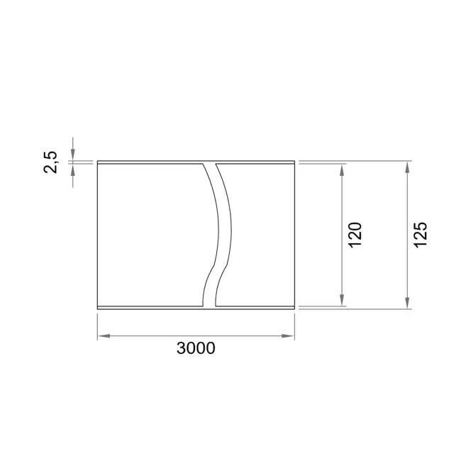 Wavin Ventiza kanaal 3 m PVC rond 160 mm S/S