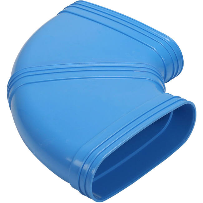 Wavin Ventiza bocht 90 graden PVC ovaal 235x80 mm horizontaal M/M