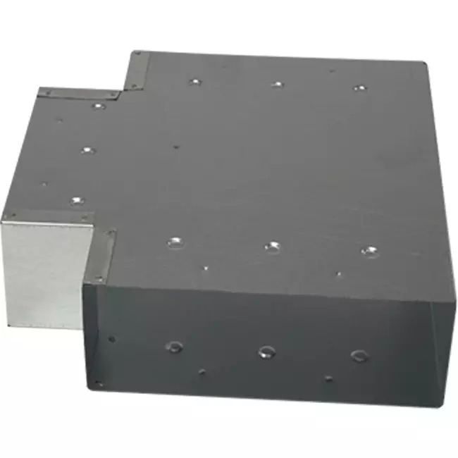 T-stuk (haaks) 90 graden 170x80 mm - 170x80 mm tbv instortkanaal