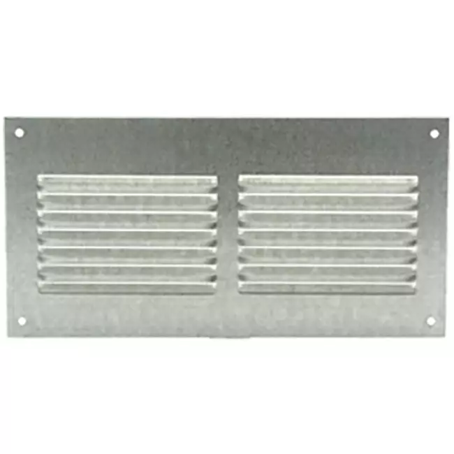 Metalen rechthoekige sleuf rooster 200x100 zink - MR2010ZN
